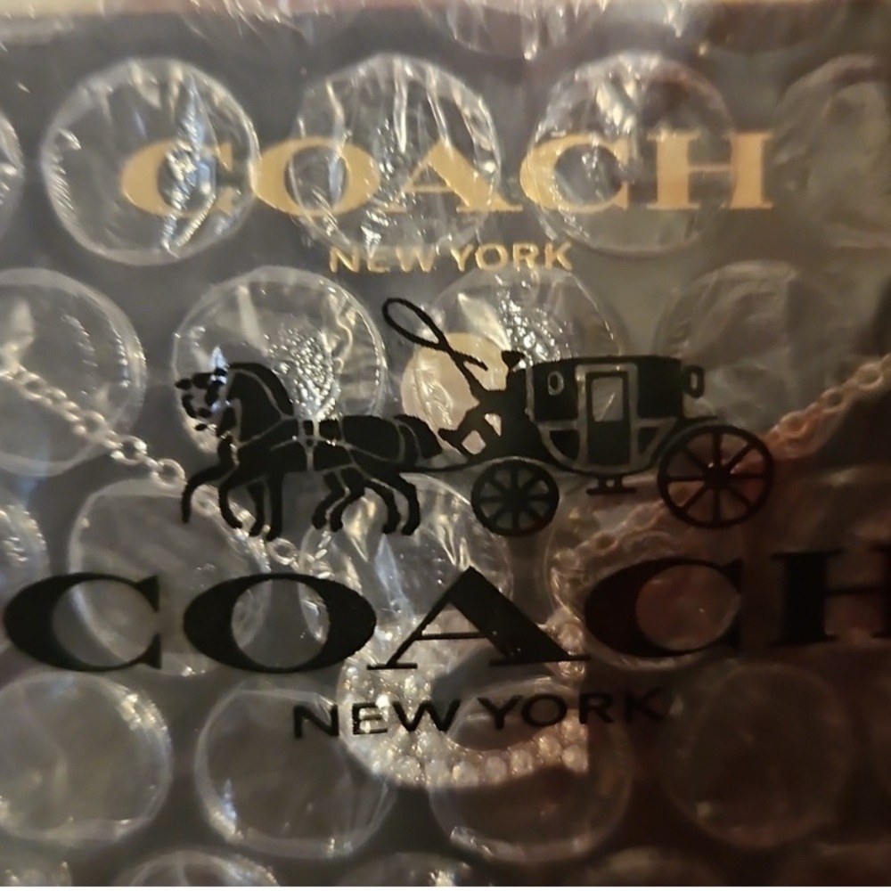 Coach Silver Pave Signature C Pendant Necklace - Picture 6 of 8